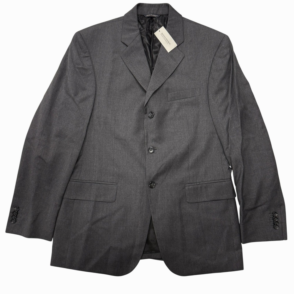 Banana Republic Modern Mens 40S Gray 100% Wool 3-Button Blazer Suit Jacket NWT‎